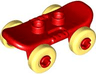 Duplo Skateboard with Bright Light Yellow Wheels