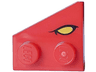 Wedge, Plate 2 x 2 Right with Yellow Eye with Black Eyelid Pattern (Dungeons & Dragons Red Dragon)