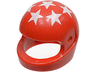 Minifigure, Headgear Helmet Motorcycle (Standard) with White Stars Pattern