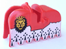 Horse Barding, Ruffled Edge with Lion Head (Royal Knights) Pattern