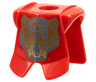 Minifigure Armor Breastplate with Leg Protection with Santis Gold Bear Pattern