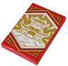 Tile 2 x 3 with White Dojo Temple on Gold Background with Gold Trim Pattern (Ninjago Wisdom Banner)