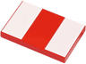 Tile 2 x 3 with 2 White Rectangles Pattern
