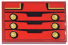 Tile 2 x 3 with Red Toy Soldier Uniform with Black Trim and Gold Collar and Buttons Pattern (Ninjago Dorama's Puppet Torso) (Sticker) - Set 71837