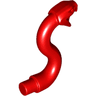 Snake Head with Open Mouth, Fangs and Curved Neck with Bar