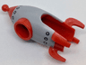 Minifigure, Headgear Head Cover, Costume Rocket with Gray Plating and Silver Rivets Pattern