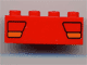 Brick 1 x 4 with Red and Orange Car Taillights Pattern