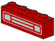 Brick 1 x 4 with Car Grille Chrome Pattern (Undetermined Type)