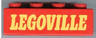 Duplo, Brick 2 x 4 with 'LEGOVILLE' Text Pattern
