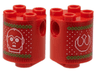 Brick, Round 2 x 2 x 2 Robot Body with Knit Holiday Sweater with Green Diamonds, White Dots, C-3PO Head, and SW Rebel Alliance Symbol Pattern