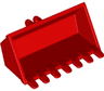 Vehicle, Digger Bucket 7 Teeth 3 x 6 with Locking 2 Finger Hinge