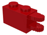 Hinge Brick 1 x 2 Locking with 2 Fingers Horizontal End