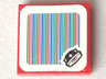 Tile 2 x 2 with Super Mario Scanner Code Spiny Pattern (Sticker) - Set 71382