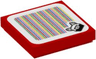 Tile 2 x 2 with Super Mario Scanner Code Para-Biddybud Pattern (Sticker) - Sets 71402 / 71437