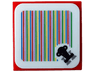 Tile 2 x 2 with Super Mario Scanner Code Throne Pattern (Sticker) - Set 71408