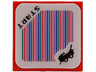 Tile 2 x 2 with Super Mario Scanner Code DK Jumbo Vehicle and 'START' Pattern (Sticker) - Set 72033