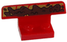 Vehicle, Spoiler 1 x 4 on 1 x 2 Base with Mud Splotches over Gold Letters Pattern