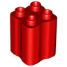 Duplo, Brick 2 x 2 x 2 with Indented Sides (Tree Trunk)