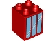 Duplo, Brick 2 x 2 x 2 with Window 3 Pane Pattern (3597)