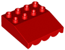 Duplo Roof Sloped 33 4 x 4 with Awning Overhang