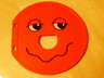 Duplo Ball Tube Exit Door with Half-Closed Eyes and Wavy Mouth Pattern