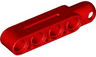Technic, Steering Arm 5 x 1 with Tow Ball Socket Rounded, Chamfered, Type 2 - Groove on Top