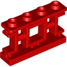 Fence 1 x 4 x 2 Ornamental Asian Lattice with Square and 4 Studs