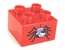 Duplo, Brick 2 x 2 with Spider Pattern