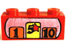 Brick 1 x 3 with Cash Register Pattern