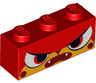Brick 1 x 3 with Cat Face Mad Pattern (Angry Kitty)