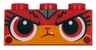 Brick 1 x 3 with Cat Face with Bright Light Orange Muzzle, Frown, Wide Eyes Pattern (Warrior Kitty)