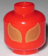 Minifigure, Head Alien with Large Gold Eyes Pattern (Iron Spider)