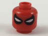 Minifigure, Head Mask with White Eye Slits in Large Black Teardrops Pattern