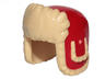 Minifigure, Headgear Ushanka Hat with Molded Tan Fur Lining Pattern