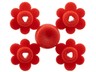 Plant Flower Small, 4 on Sprue