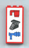 Brick 1 x 3 x 5 with Cup, Phone, and Water Tap Pattern