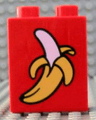 Duplo, Brick 1 x 2 x 2 with Peeled Banana Pattern
