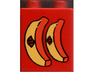 Duplo, Brick 1 x 2 x 2 with Bananas with Stickers Pattern
