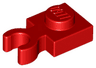 Plate, Modified 1 x 1 with Open O Clip Thick (Vertical Grip)