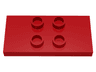 Duplo Tile, Modified 2 x 4 x 1/3 (Thin) with 4 Center Studs