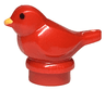 Bird, Small with Black Eyes and Bright Light Orange Beak Pattern