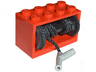 String Reel 2 x 4 x 2 Holder with Black Drum with Black String 35L with Light Gray Hose Nozzle Simple (4209 / 4208 / 194cx2)