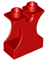 Duplo, Brick 1 x 2 x 2 with Side Cutouts and Channel in Top