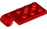 Hinge Plate 2 x 4 with Pin Hole and 2 Holes - Top