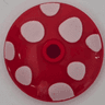 Dish 3 x 3 Inverted (Radar) with White Mushroom Spots Pattern