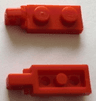 Hinge Plate 1 x 2 Locking with 1 Finger on End with Bottom Groove