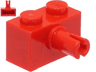 Brick, Modified 1 x 2 with Pin and Bottom Stud Holder
