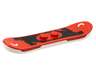 Minifigure, Utensil Snowboard, White Bottom with Black Shape and White Crescent Moons Pattern