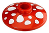 Dish 2 x 2 Inverted (Radar) with Mushroom White Spots Pattern