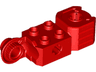 Technic, Brick Modified 2 x 2 with Axle Hole, Rotation Joint Ball Half Vertical, and Fist
